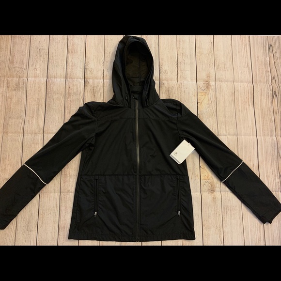 Gap Fit Water/Wind Resistant Black Jacket Size M - Picture 3 of 4